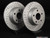 Rear Cross Drilled & Slotted Brake Rotors - Pair (286x12)