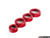 Audi B8 Billet Aluminum Control Ring Kit - SMOOTH - Red Anodized