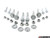 28 Piece Front Upper & Lower Control Arm Kit With Hardware