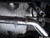 MK6 GTI Muffler Delete Kit - With 4.0" Black Chrome Tips