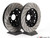 Front Big Brake Kit - Stage 2 - 2-Piece Cross Drilled & Slotted Rotors (345x30) - Without Pads