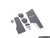 Rennline 4-Piece Rubber Grip Pedal Set - Black (RHD)
