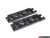 964 Billet Aluminum Upper Valve Cover Pair - Black w/Brushed Fins