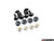 Rennline 3-Piece Rubber Grip Pedal Set - Black/No Crest
