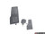 Rennline 3-Piece Perforated Pedal Set - Black | ES2840235
