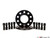Wheel Spacer & Bolt Kit - 8mm with Black Ball Seat Bolts | ES2788501