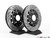 Front & Rear Brake Kit - Stage 1 - 2-Piece Cross Drilled & Slotted Rotors | ES2960649