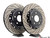 Front & Rear Brake Kit - Stage 1 - 2-Piece Cross Drilled & Slotted Rotors | ES3006380