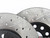 Front V4 Cross Drilled & Slotted Brake Rotors - Pair (288x25) | ES3536815