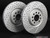 Front Cross Drilled & Slotted Brake Rotors - Pair (312x25) | ES2189954