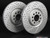 Front Cross Drilled & Slotted Brake Rotors - Pair (312x25) | ES2189954