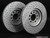 Front Cross Drilled & Slotted Brake Rotors - Pair (312x25) | ES2189954