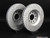 Front Cross Drilled & Slotted Brake Rotors - Pair (321x30) | ES2189958