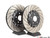 Front Cross-Drilled & Slotted 2-Piece Semi-Floating Brake Rotors - Pair (340x30)