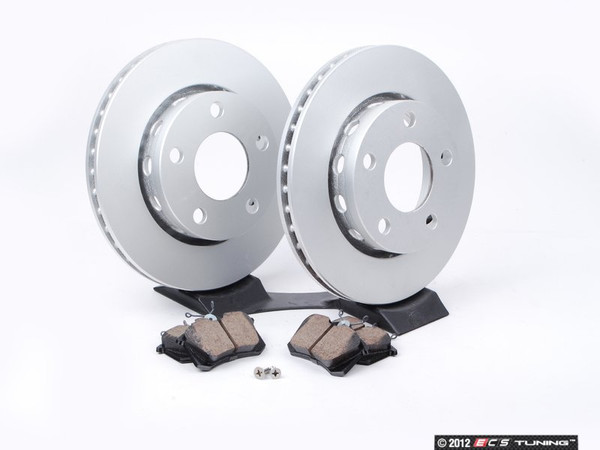 Rear Brake Service Kit - Meyle Rotors & Akebono Euro Ceramic Pads