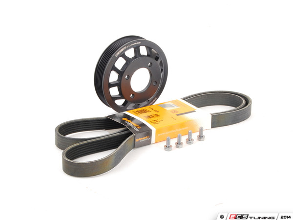 Aluminum Water Pump Pulley Kit - With Belt