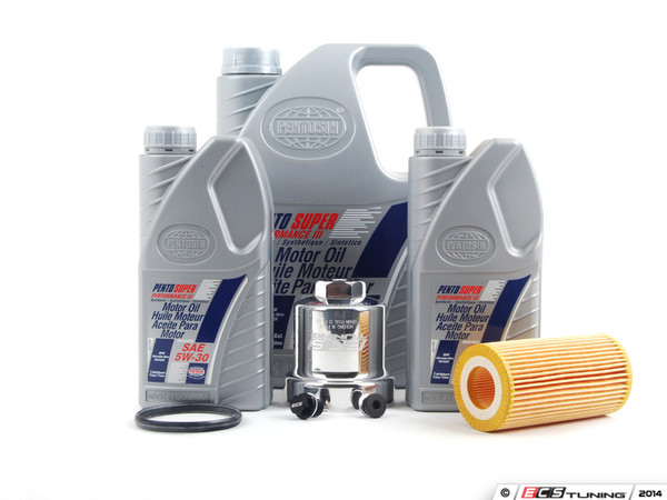 Oil Service Kit - With ECS Magnetic Drain Plug & Polished Billet Oil Filter Housing