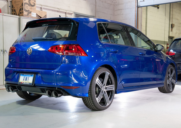 AWE Tuning Mk7 Golf R Track Edition Exhaust with Diamond Black Tips, 102mm