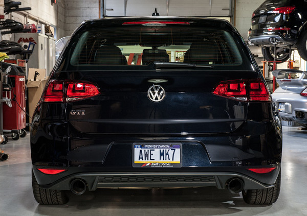AWE Tuning VW MK7 GTI Track Edition Exhaust - Diamond Black Tips