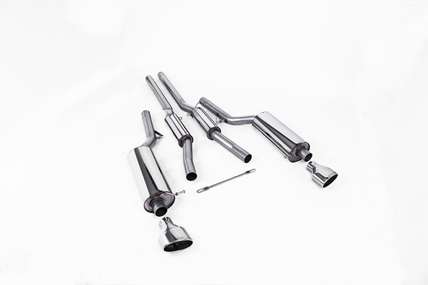 Milltek Cat Back Resonated Exhaust - Polished Oval Tips - RS6 C5 V8 Bi-Turbo Saloon & Avant