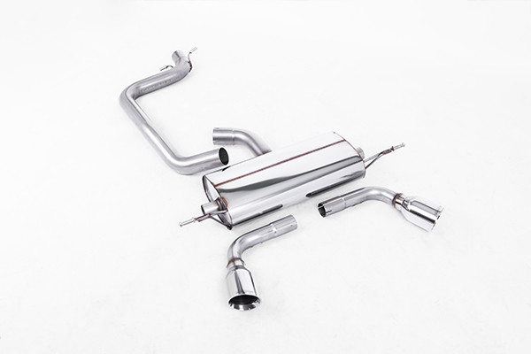 Milltek Cat Back - Polished Dual 100mm GT Tips - MK2 TT 2.0T 2WD