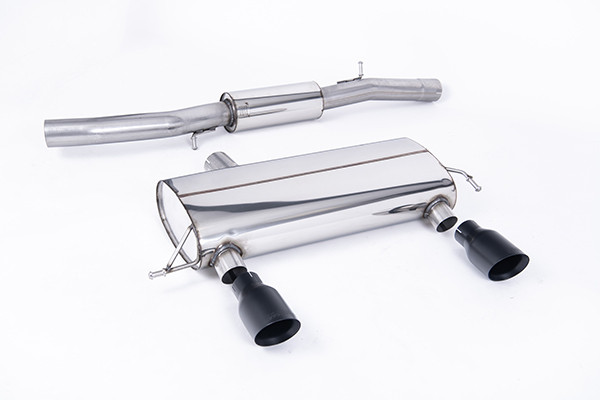 Milltek Cat Back Resonated 3.0" Exhaust - Black Velvet GT100 Tips - MK1 TT 1.8T quattro