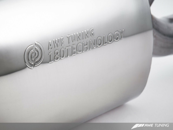 AWE Tuning S5 Cabrio Touring Edition Exhaust System (Exhaust + Non-Resonated Downpipes) - Diamond Black Tips