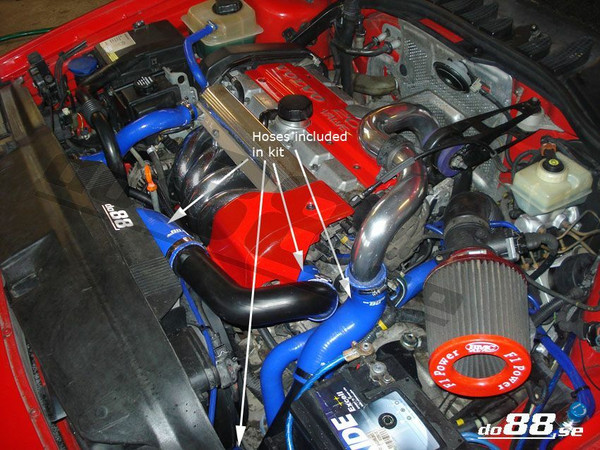 Pressure Hose Kit - Red - 850 / S70 / V70 Turbo 94-98