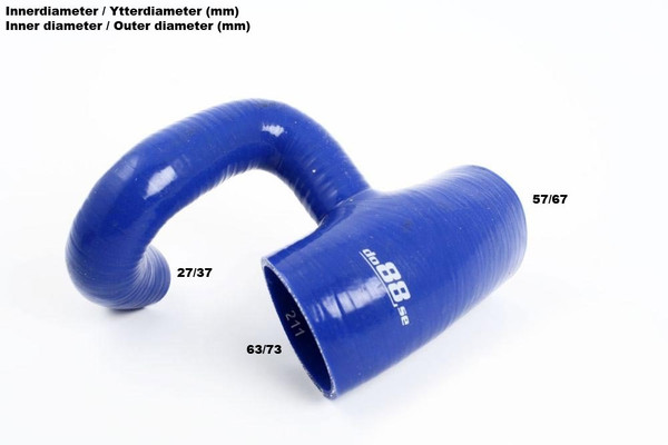 Throttle Body Hose - Black - 850 / S70 / V70 Turbo 94-98