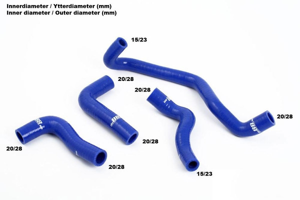 Heater Hose Kit - Black - Volvo C30 / C70 / S40 / V50 T5