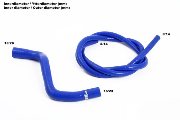 Coolant Overflow Hose Kit - Black - S60 / S80 / V70 / XC70