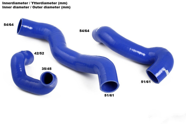 SAAB 900 9-3 94-00 Cross-Flow hoses Blue