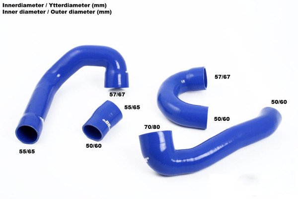 SAAB 9-3 2.0T 2003- Pressure hoses Blue
