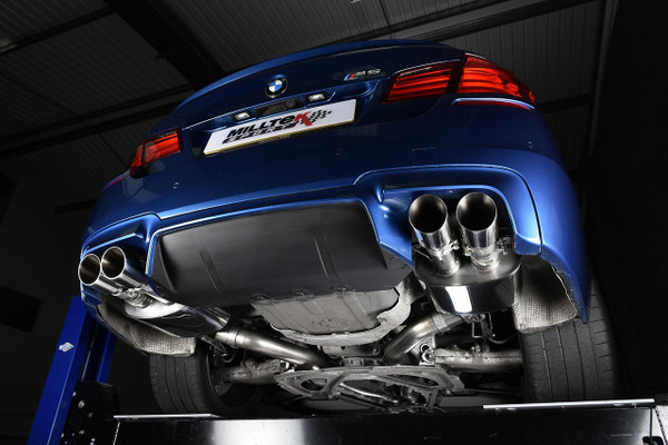 Milltek Cat-Back Exhaust With Cerakote Black Tips - BMW F10 M5