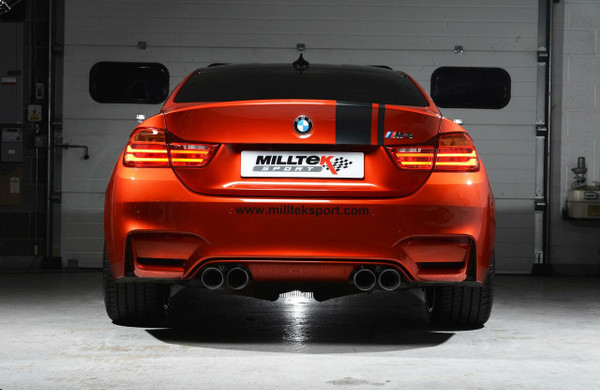 Milltek Cat Back Exhaust With Cerakote Black Tips - BMW M3 (F80) / M4 (F82)