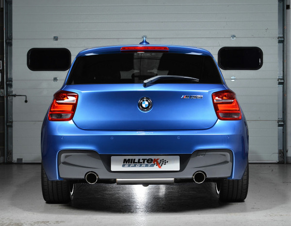 Milltek Cat Back Exhaust Race Verison With Ceramic Black Tips  - BMW M 135i 3 & 5 Door (F21 & F20)