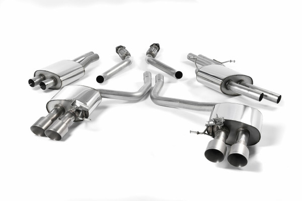 Milltek Cat Back Exhaust With Brushed Titanium Tips - BMW M3 (F80)