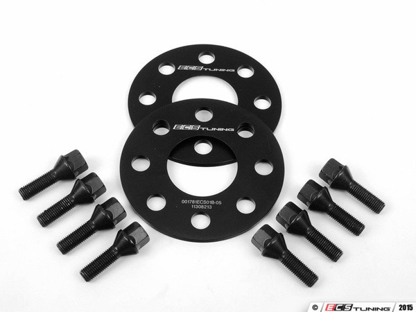 4x100 Wheel Spacers -  5mm  (1 Pair) - With Bolts