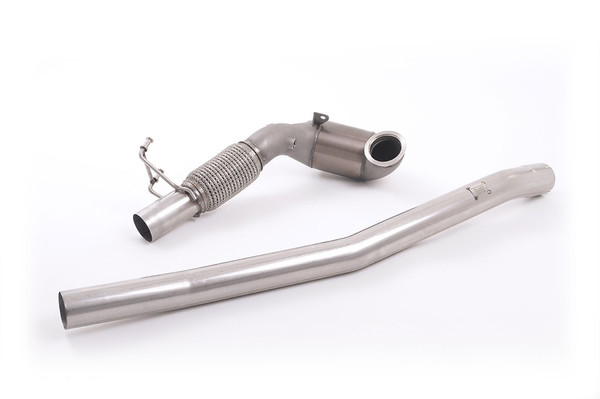 Milltek 3" Large Bore Downpipe & Hi-Flow Sport Cat - Fitted to Milltek Exhaust - TT MK3