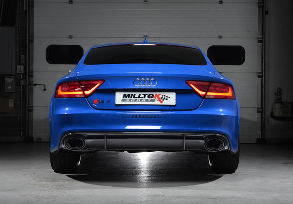 Milltek Non Resonated Full Exhaust System without Cats - Uses OE Tips - RS6 / RS7