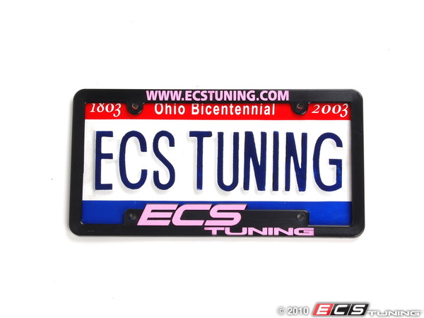ECS Tuning License Plate Frame - Pink