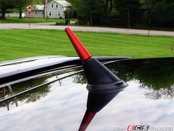 50mm Billet Aluminum Antenna - Red