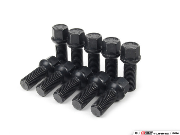 ECS Wheel Spacer And Bolt Kit - 4mm With Black Ball Seat Bolts