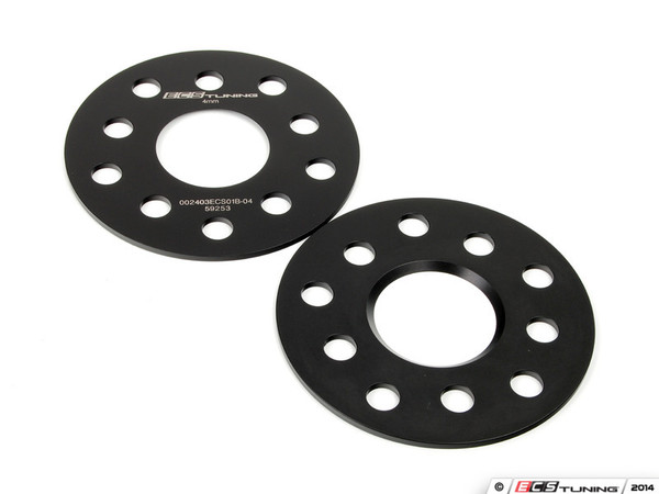 ECS Wheel Spacer & Bolt Kit - 4mm With Black Conical Seat Bolts