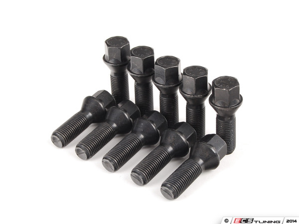 ECS Wheel Spacer & Bolt Kit - 5mm With Black Conical Seat Bolts