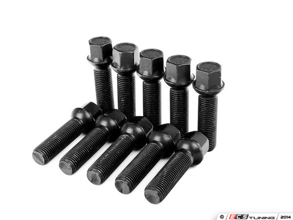 Wheel Spacer & Bolt Kit - 15mm With Black Ball Seat Bolts