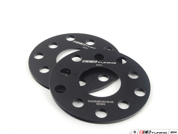 ECS Wheel Spacer And Bolt Kit - 5mm With Black Ball Seat Bolts