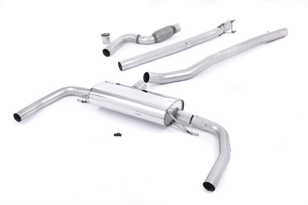 Milltek 3" Race Cat Back Non-Valved Exhaust (Loudest) - CLA45 AMG 2.0 Turbo