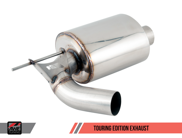 AWE Tuning BMW F3X 340i / 440i Touring Edition Axle Back Exhaust -- Chrome Silver Tips (102mm)