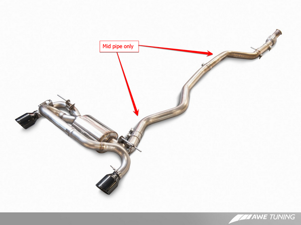 AWE Tuning BMW F3X 340i / 440i Performance Mid Pipe
